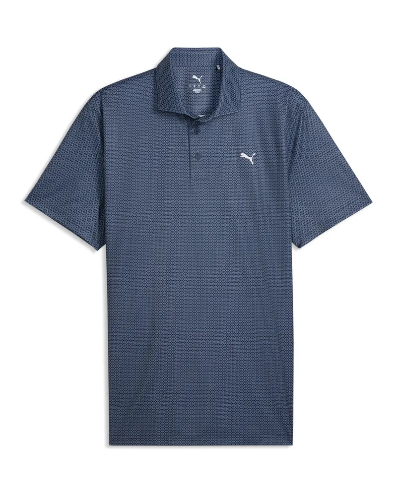 Puma Polo da golf Pure 3.0 Geo da uomo, Accessori, Blu Blue