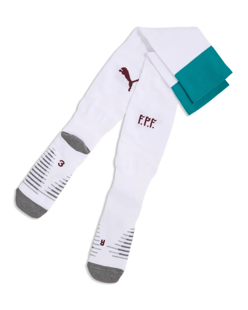 Puma Calzettoni da calcio a righe Portogallo 2026 da uomo, Abbigliamento, Bianco White