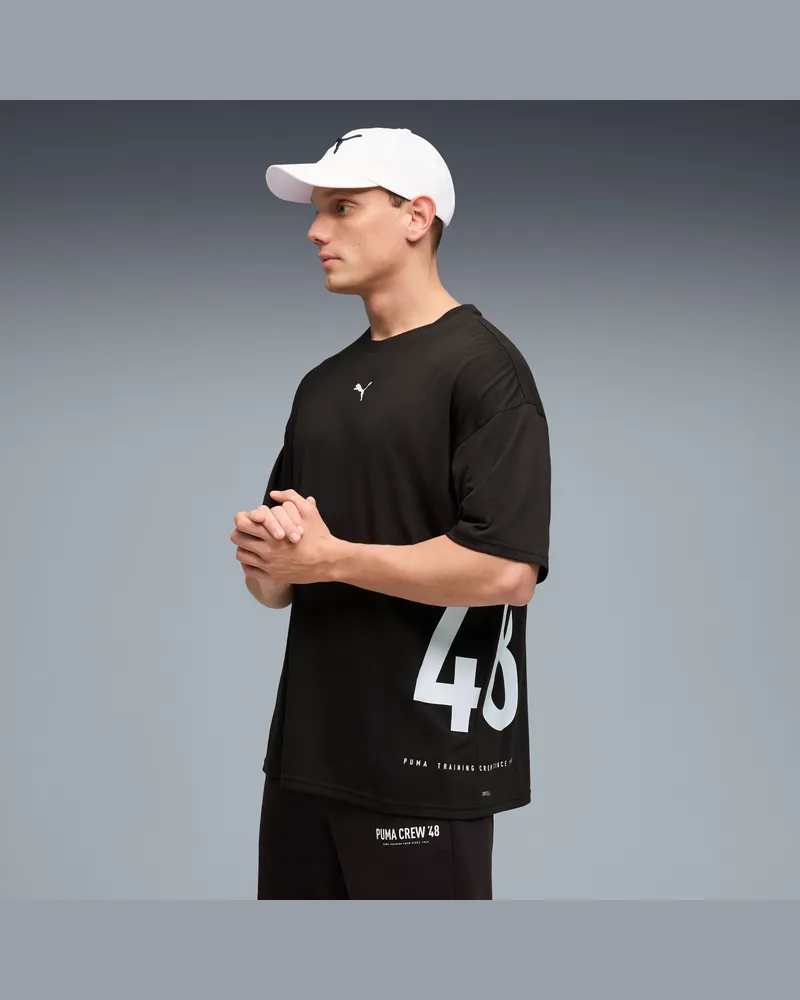 Puma T-shirt oversize Graphics Training da uomo, Abbigliamento, Nero Black