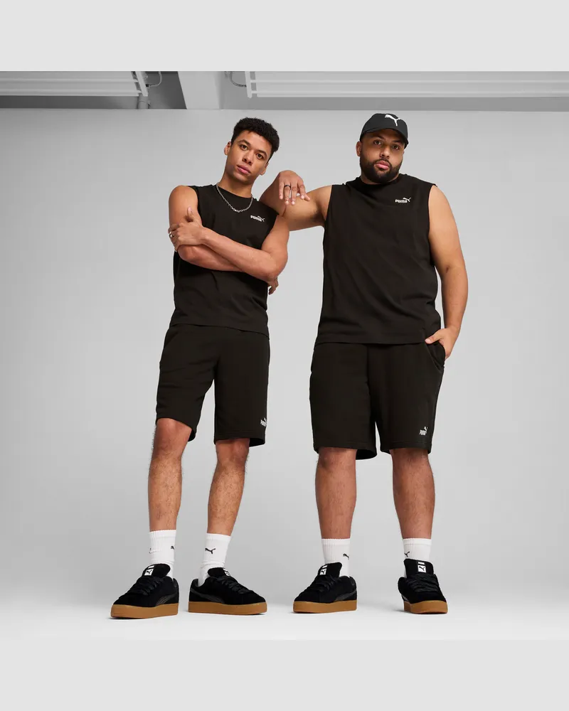 Puma Shorts con logo Essentials N. 1 da 10" da uomo, Abbigliamento, Nero Black