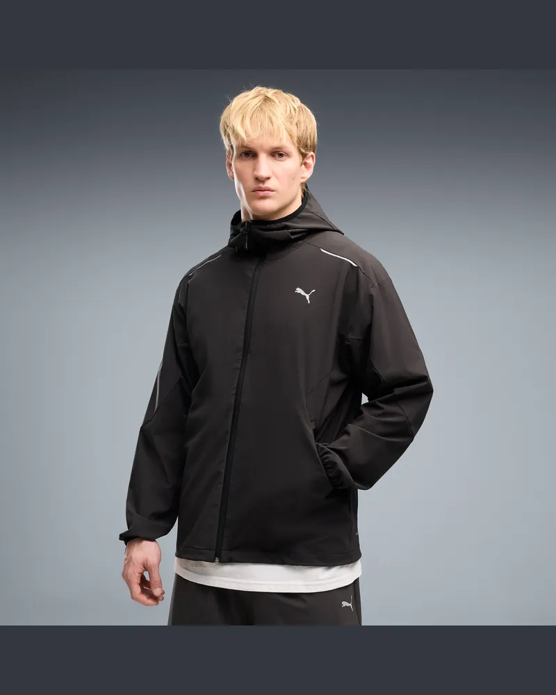 Puma Giacca sportiva da uomo TECH a 4 vie elasticizzata, dal taglio morbido, Abbigliamento, Nero Black