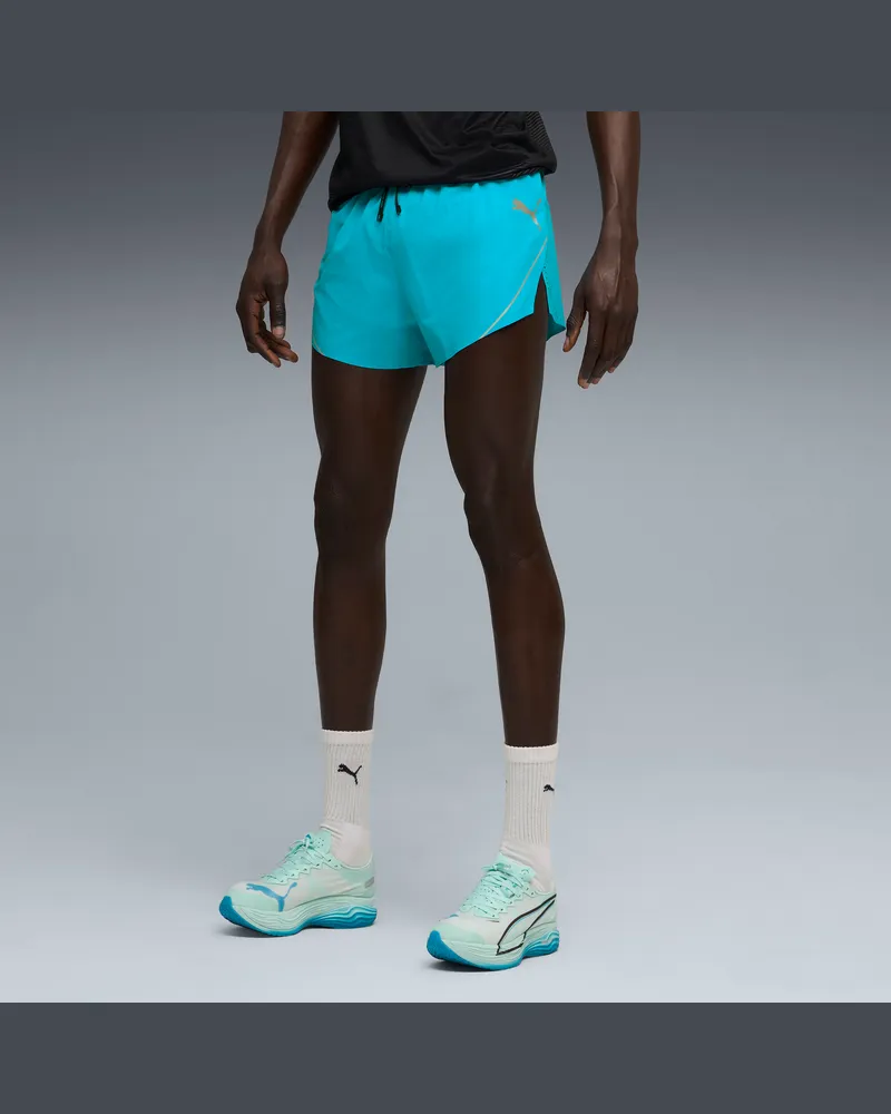 Puma Shorts RACEDAY ULTRAWEAVE 3" Split da uomo, Abbigliamento, Blu Blue