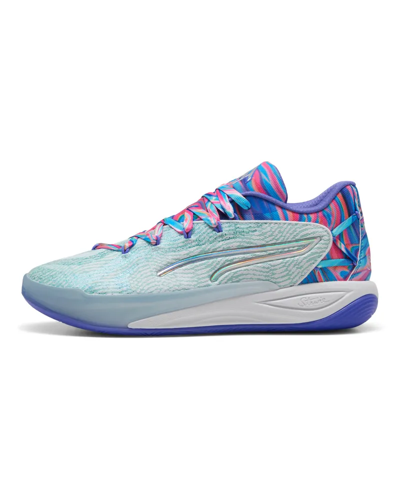 Puma Scarpe da basket Stewie 4 Prism da donna, Scarpe, Bianco White
