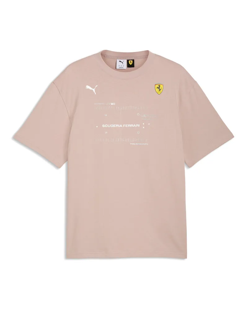Puma T-shirt Scuderia Ferrari Premium da uomo, Accessori, Beige Beige