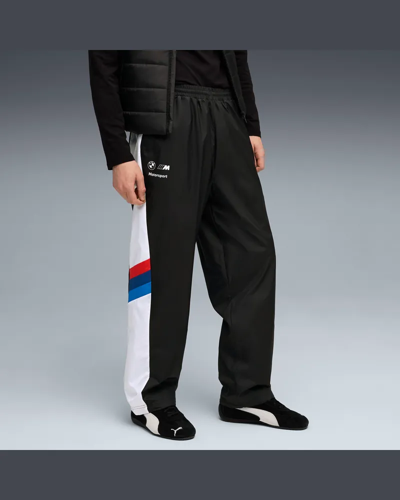 Puma Pantaloni in tessuto BMW M Motorsport da uomo, Abbigliamento, Nero Black