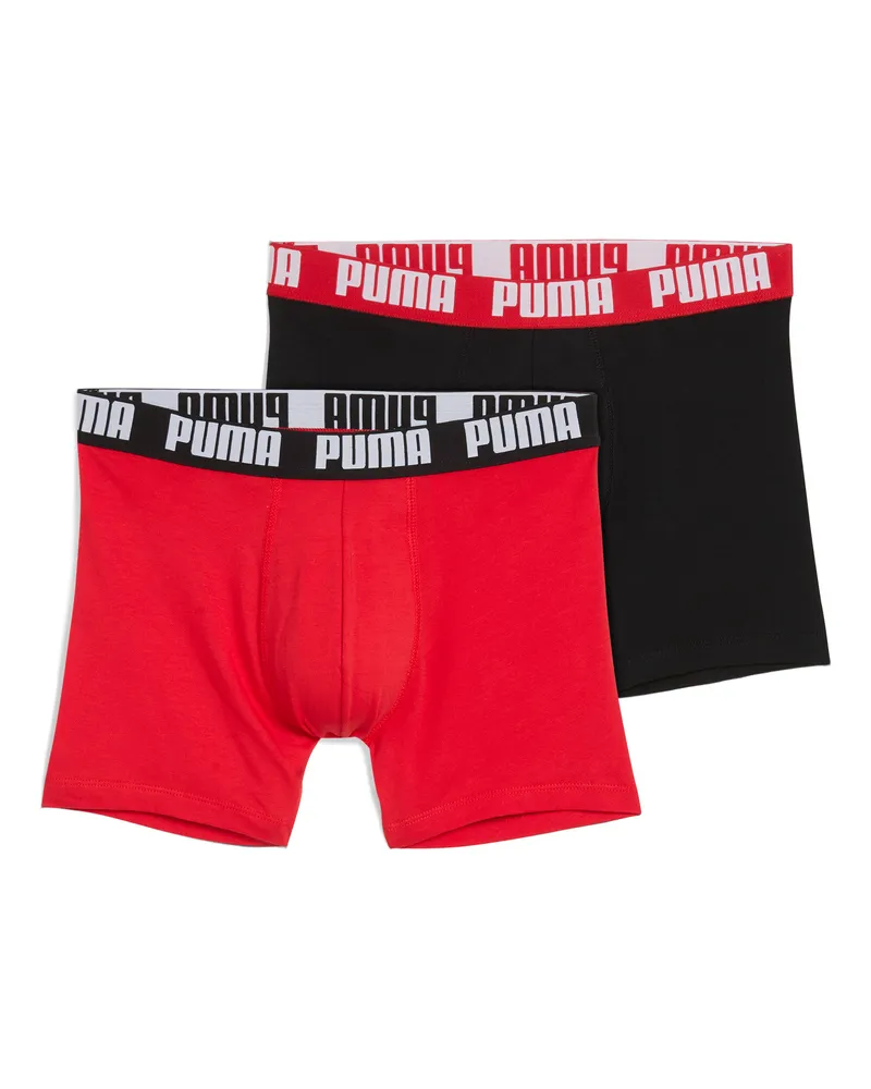 Puma Boxer  da uomo in confezione doppia, Abbigliamento, Rosso Red