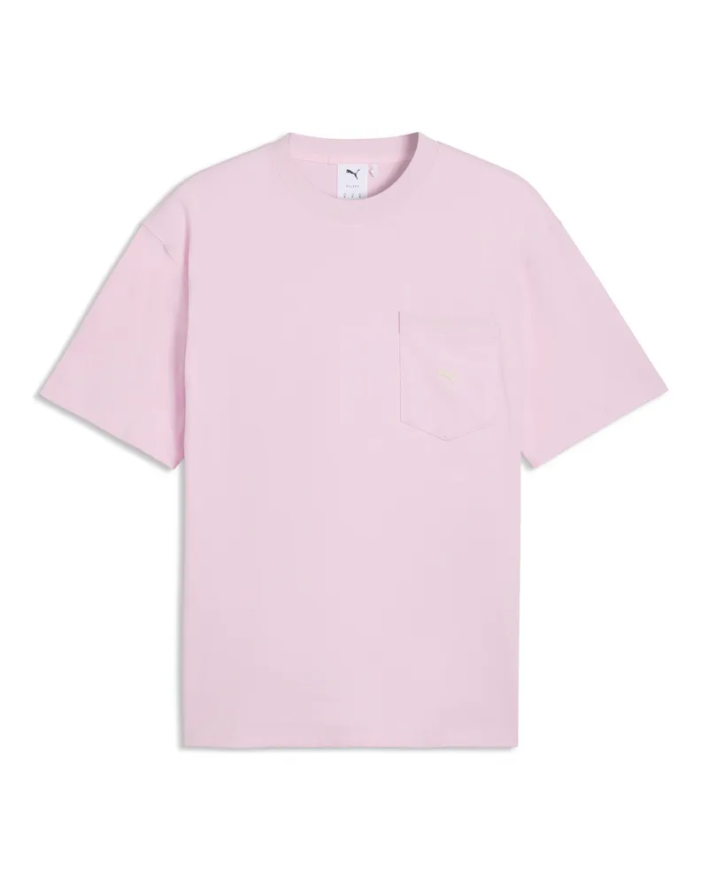 Puma T-shirt Select Essentials Pocket da uomo, Accessori, Rosa Pink
