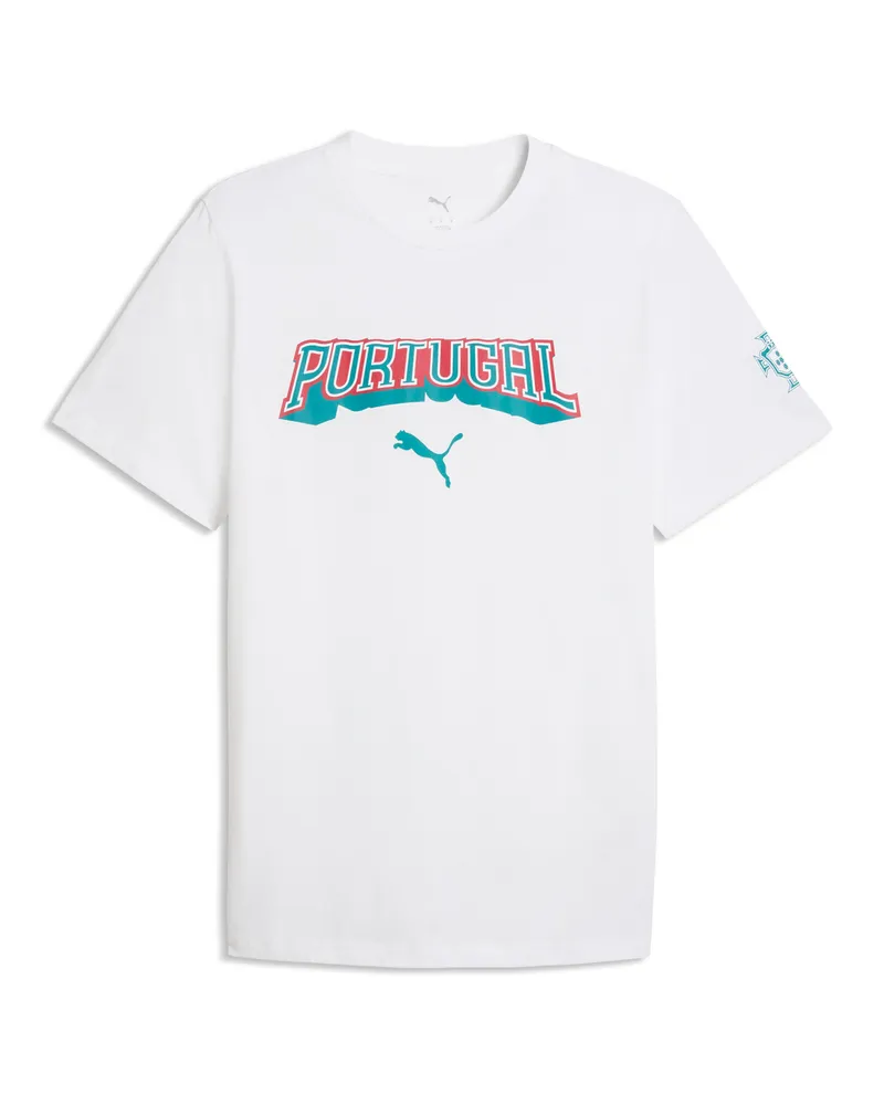 Puma T-shirt Portogallo ftblCulture da uomo, Accessori, Bianco White