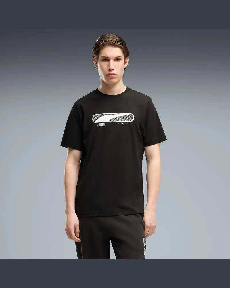Puma T-shirt  Sport Logo Play da uomo, Accessori, Nero Black