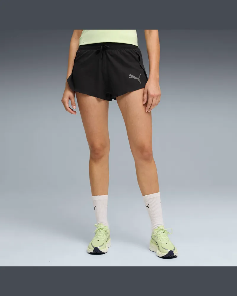 Puma Shorts da running Lightspeed ULTRAWEAVE 2" da donna, Abbigliamento, Nero Black