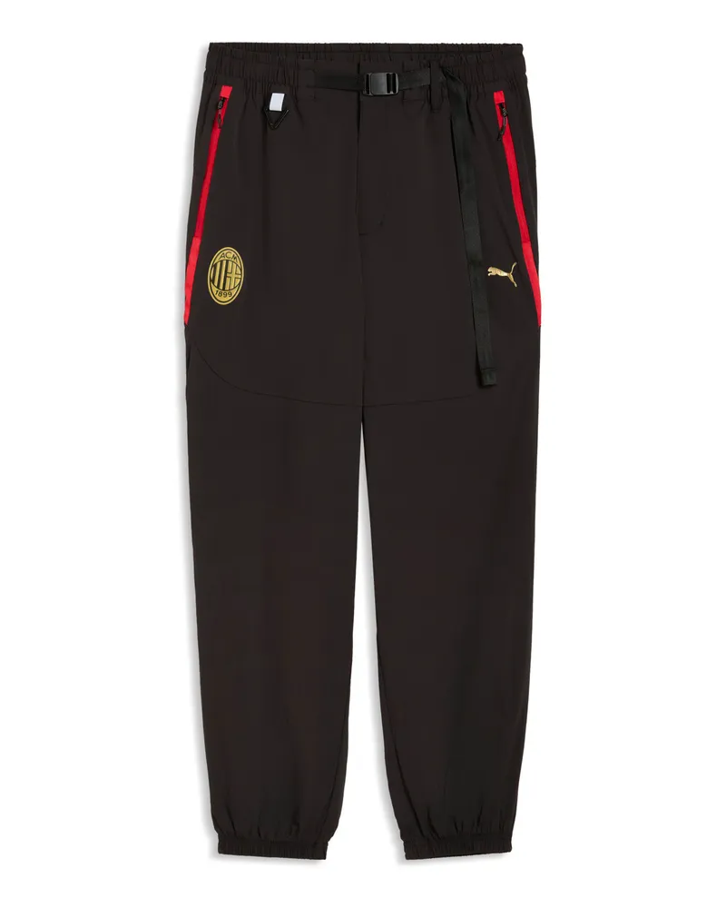Puma Pantaloni AC Milan TECH Winterized dal taglio morbido da uomo, Accessori, Nero Black