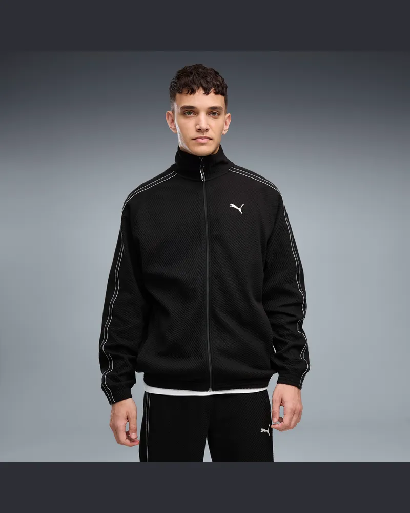Puma Giacca sportiva con zip  Class dal taglio morbido da uomo, Abbigliamento, Nero Black