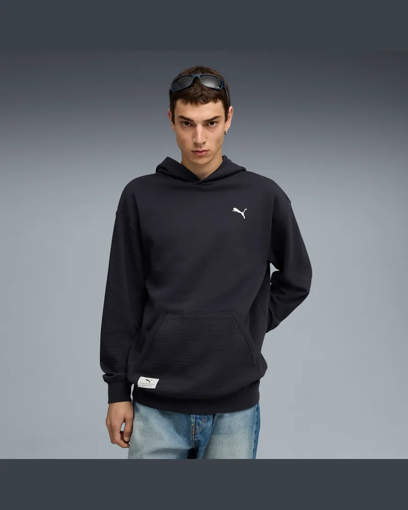 Puma Felpa con cappuccio  Class dal taglio morbido da uomo, Abbigliamento, Blu Blue