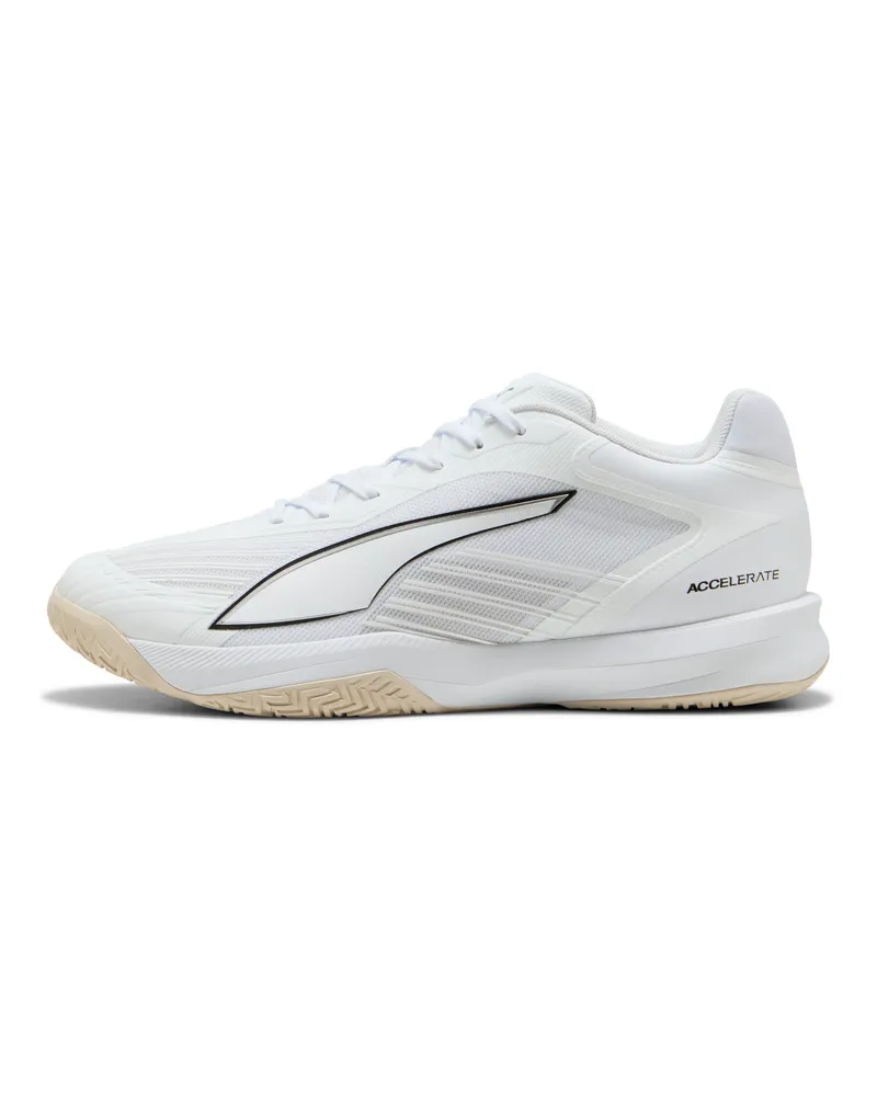 Puma Scarpe da pallamano Accelerate Turbo 5 unisex, Scarpe, Bianco White