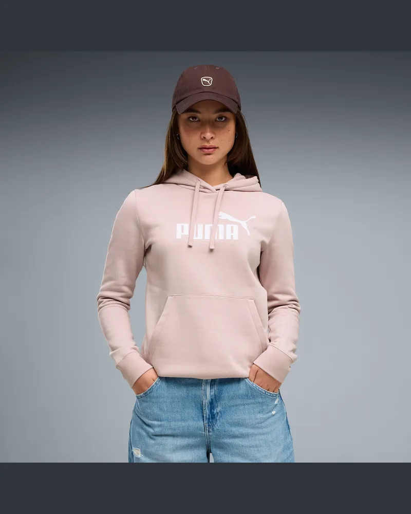 Puma Felpa con cappuccio ESS N. 1 Logo da donna, Abbigliamento, Rosa Pink