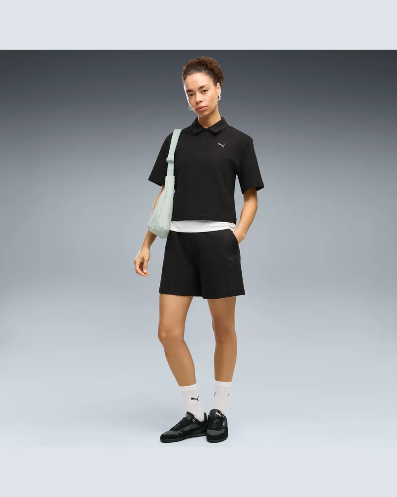 Puma Shorts a vita alta Essentials Elevated da donna, Accessori, Nero Black