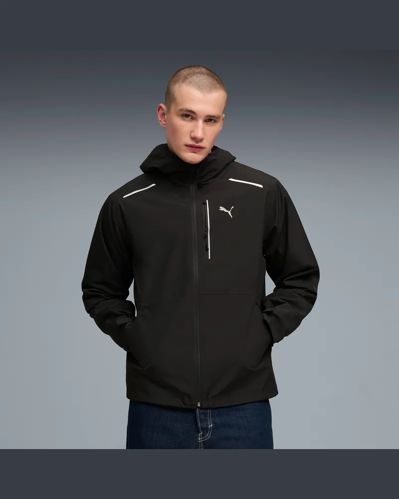 Puma Giacca TECH rainCELL da uomo, Abbigliamento, Nero Black