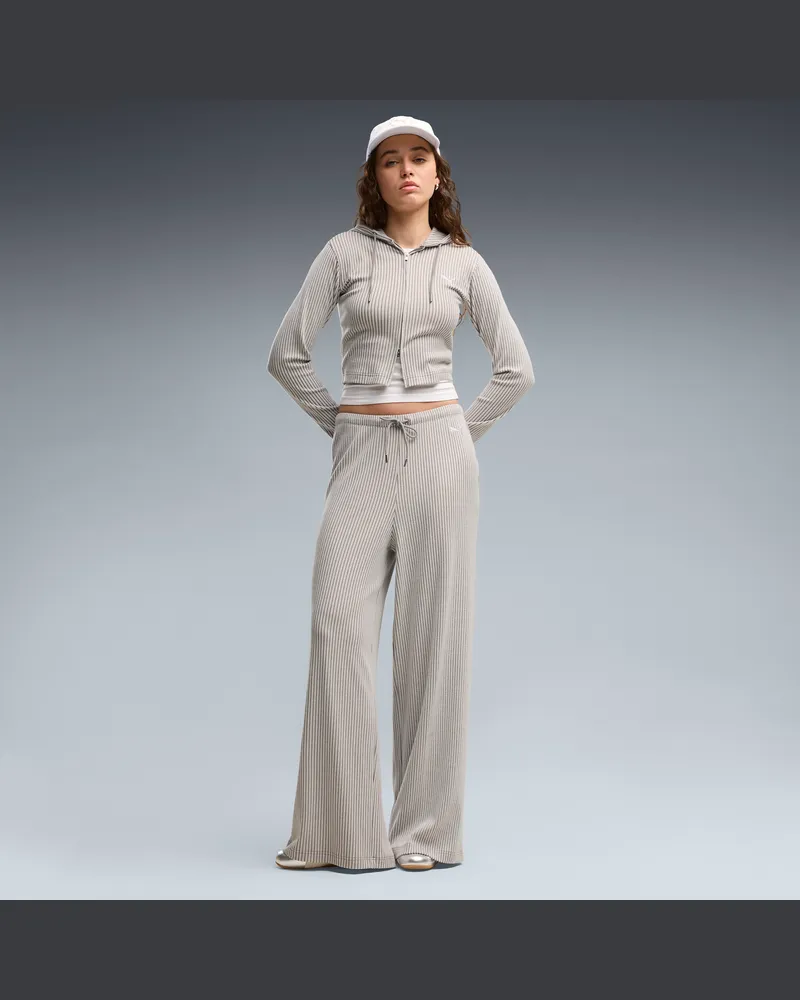 Puma Pantaloni a gamba larga Essentials dal taglio morbido da donna, Accessori, Beige Beige