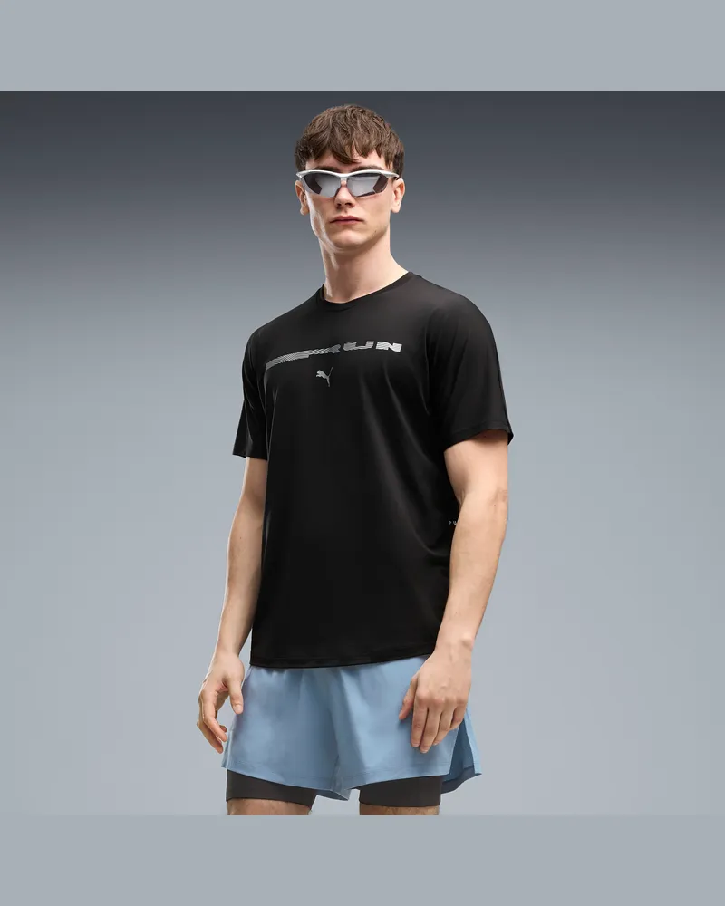 Puma T-shirt da running Brightstride CLOUDSPUN da uomo, Accessori, Nero Black