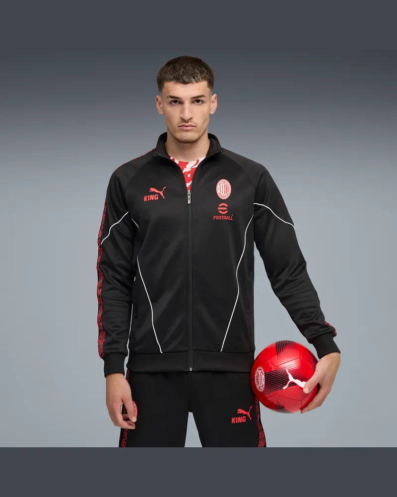 Puma Giacca AC Milan KING Anthem da uomo, Abbigliamento, Nero Black