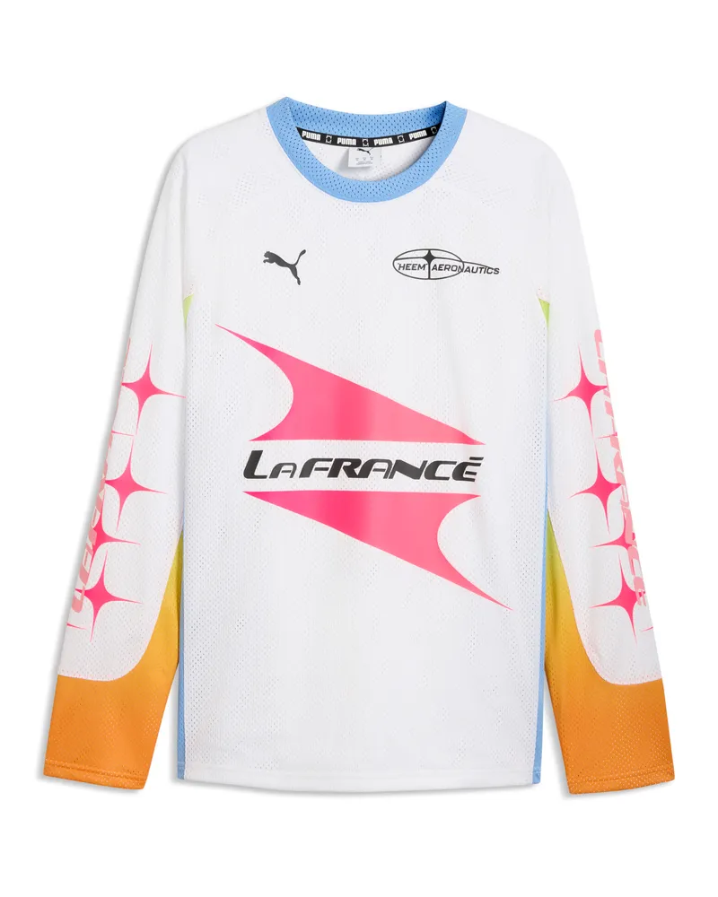 Puma Maglia LaFrancé Heem Aerospace Moto dal taglio morbido da uomo, Accessori, Bianco White