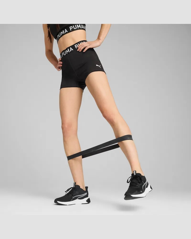 Puma Leggings corti  STRONG da 3" da donna, Abbigliamento, Nero Black