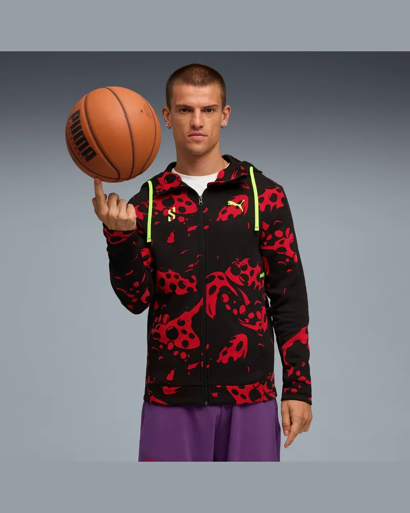 Puma Giacca Scoot Lab Evostripe da uomo, Abbigliamento, Rosso Red