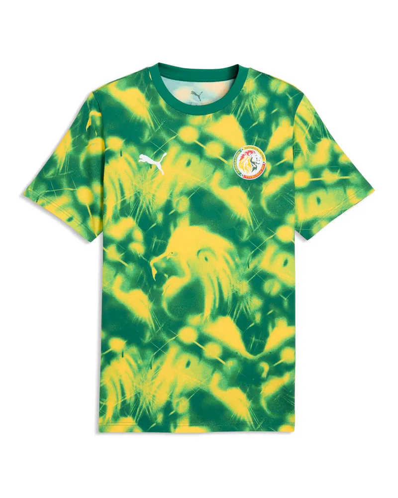 Puma T-shirt con stampa Senegal ftblCulture da uomo, Accessori, Verde Green