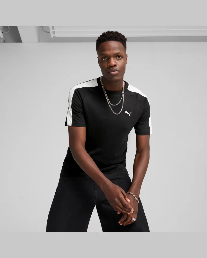 Puma T-shirt T7 da uomo, Abbigliamento, Nero Black