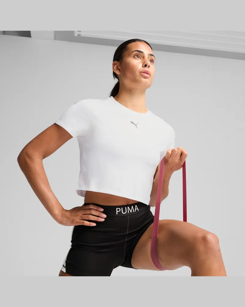 Puma T-shirt TAD ESSENTIALS da donna, Abbigliamento, Bianco White