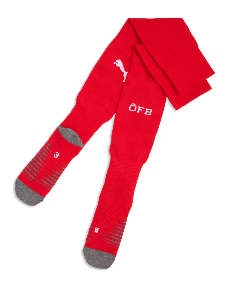 Puma Calzettoni da calcio semplici Austria 2026 da uomo, Abbigliamento, Rosso Red