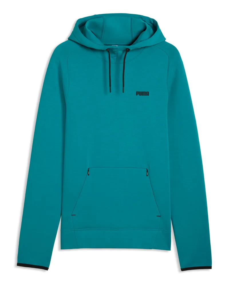 Puma Felpa con cappuccio Spacer da uomo, Abbigliamento, Verde Green