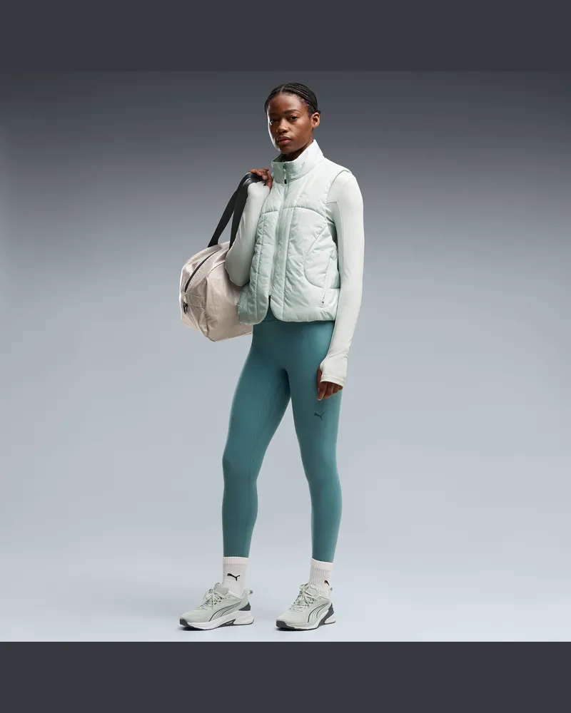 Puma Calzamaglia a vita alta SHAPELUXE da donna, Abbigliamento, Verde Green