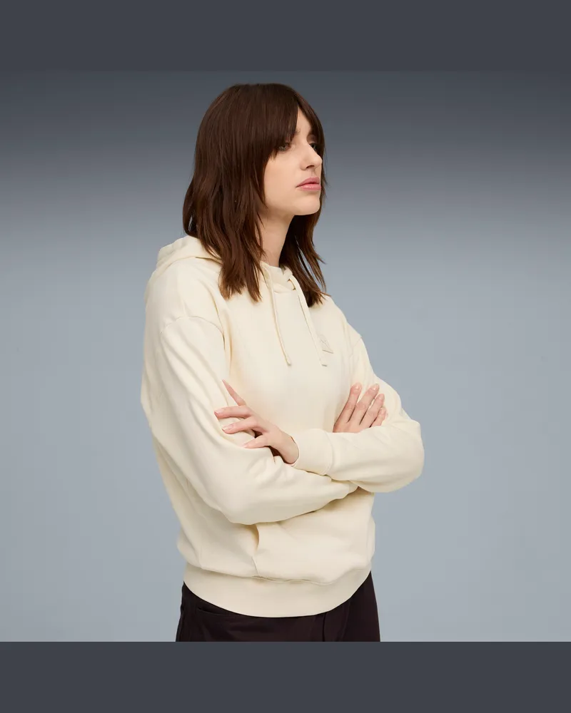 Puma Felpa con cappuccio Essentials Elevated Comfort da donna, Abbigliamento 