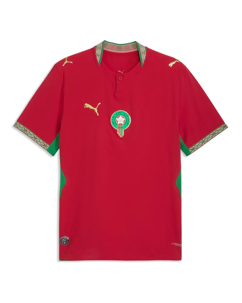 Puma Maglia Home Marocco Authentic 2026 da uomo, Accessori, Rosso Red