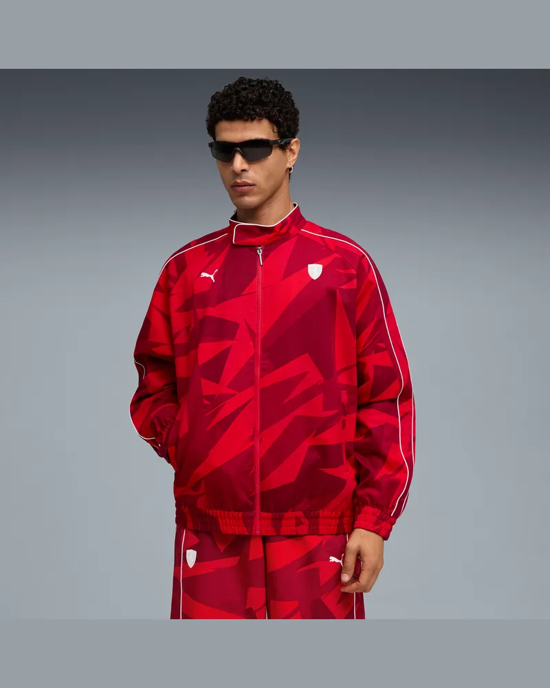 Puma Giacca T7 Scuderia Ferrari HP 20 Years of Rosso da uomo, Abbigliamento Red
