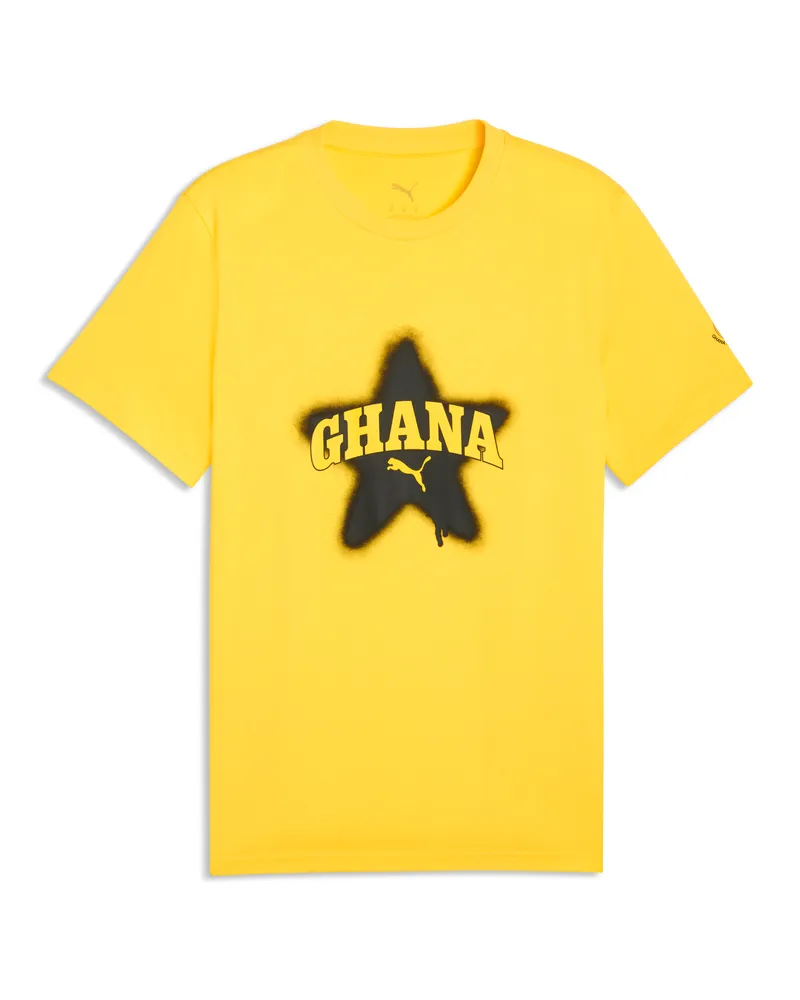 Puma T-shirt Ghana ftblCulture da uomo, Accessori, Giallo Yellow