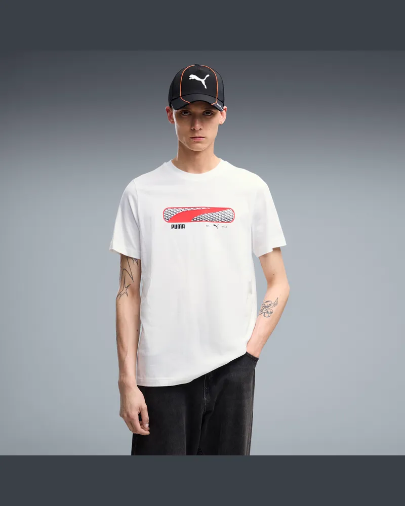 Puma T-shirt  Sport Logo Play da uomo, Accessori, Bianco White