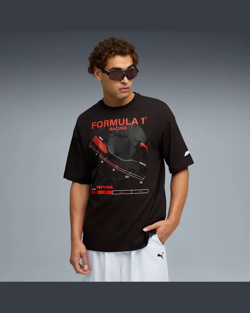 Puma T-shirt grafica F1® da uomo, Abbigliamento, Nero Black