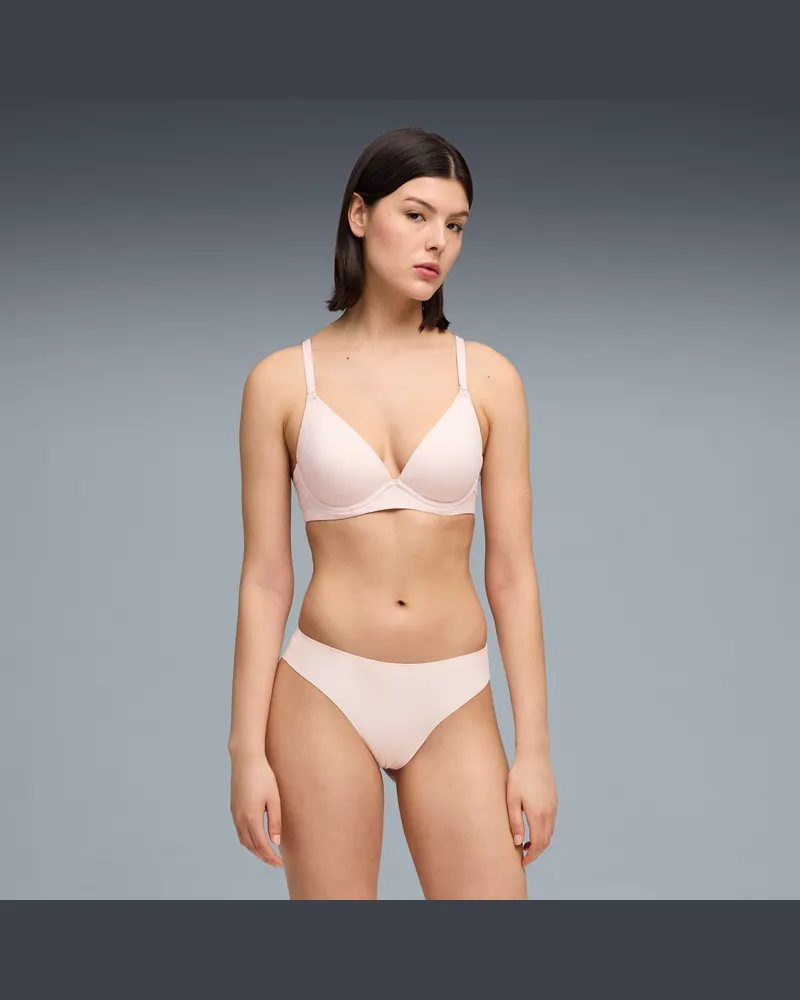 Puma Reggiseno imbottito  da donna, Abbigliamento, Rosa Pink