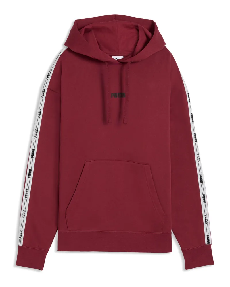 Puma Felpa con cappuccio con nastro da donna, Abbigliamento, Rosso Red