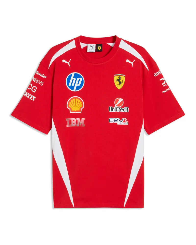 Puma T-shirt Scuderia Ferrari HP Replica Drivers unisex, Accessori, Rosso Red