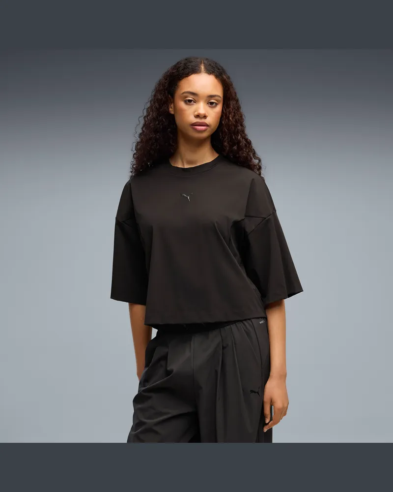 Puma T-shirt oversize da donna TECH SENSE, Abbigliamento, Nero Black