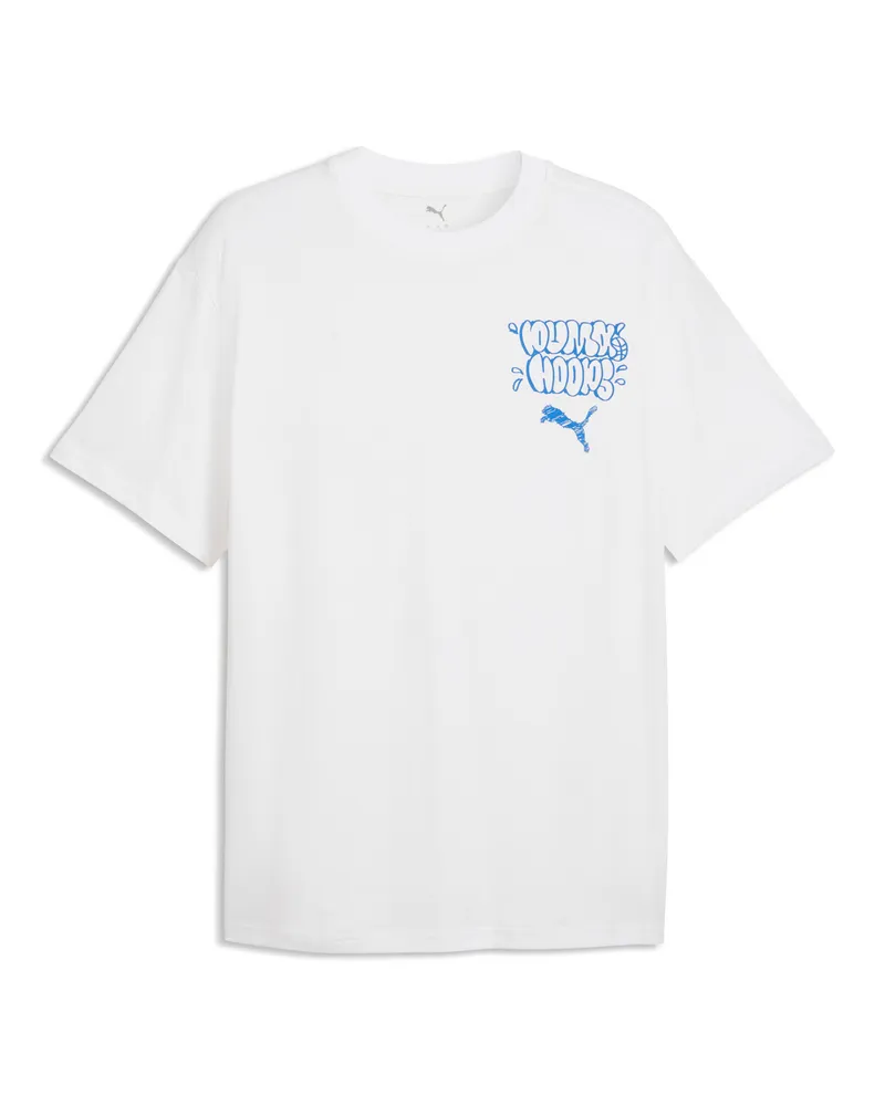 Puma T-shirt Junior Varsity dal taglio morbido da uomo, Accessori, Bianco White