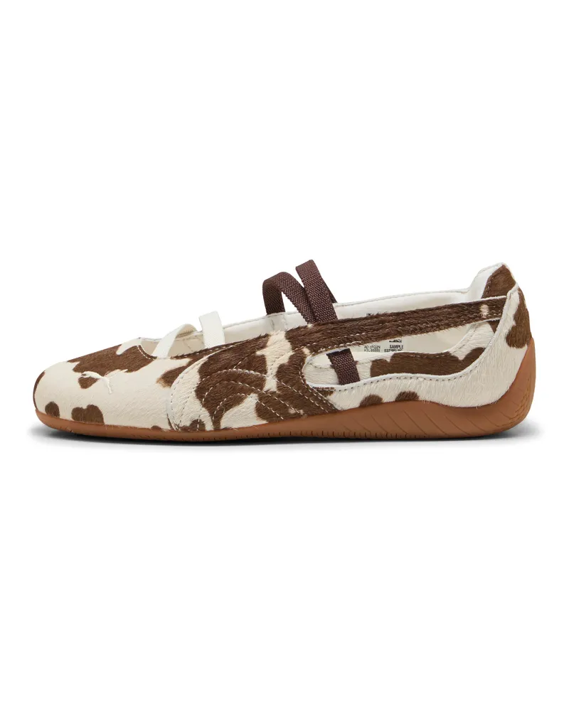 Puma Ballerine Speedcat Cow Print da donna, Scarpe, Marrone Brown