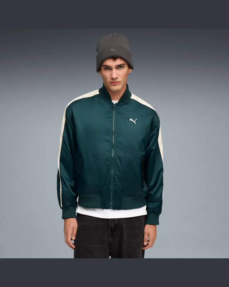 Puma Giacca bomber T7 unisex, Abbigliamento, Verde Green