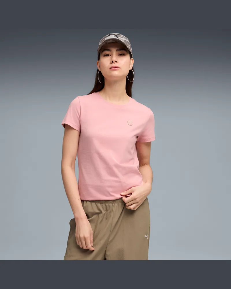 Puma T-shirt Essentials Elevated da donna, Abbigliamento, Rosa Pink