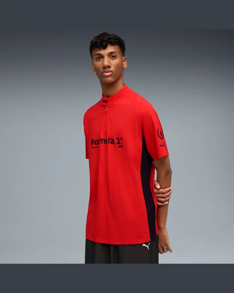 Puma Polo F1® 75yrs da uomo, Abbigliamento, Rosso Red
