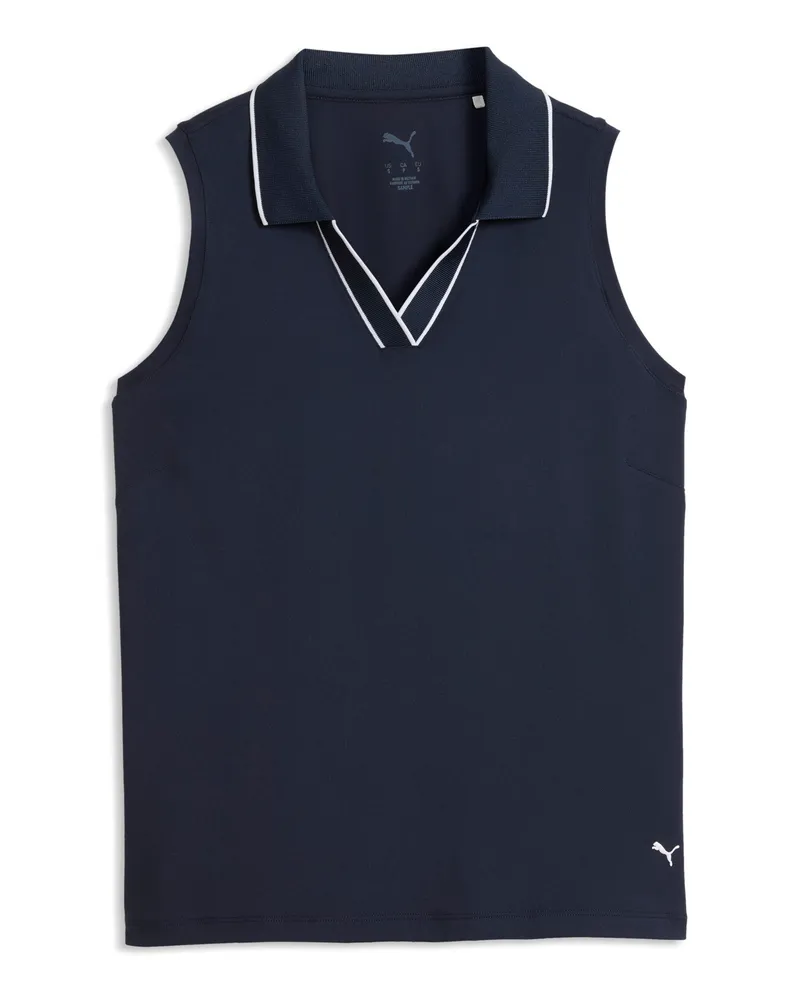 Puma Polo senza maniche CLOUDSPUN Essentials da donna, Abbigliamento, Blu Blue
