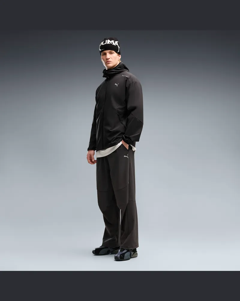 Puma Pantaloni della tuta TECH oversize elasticizzati a 4 vie da uomo, Accessori, Nero Black